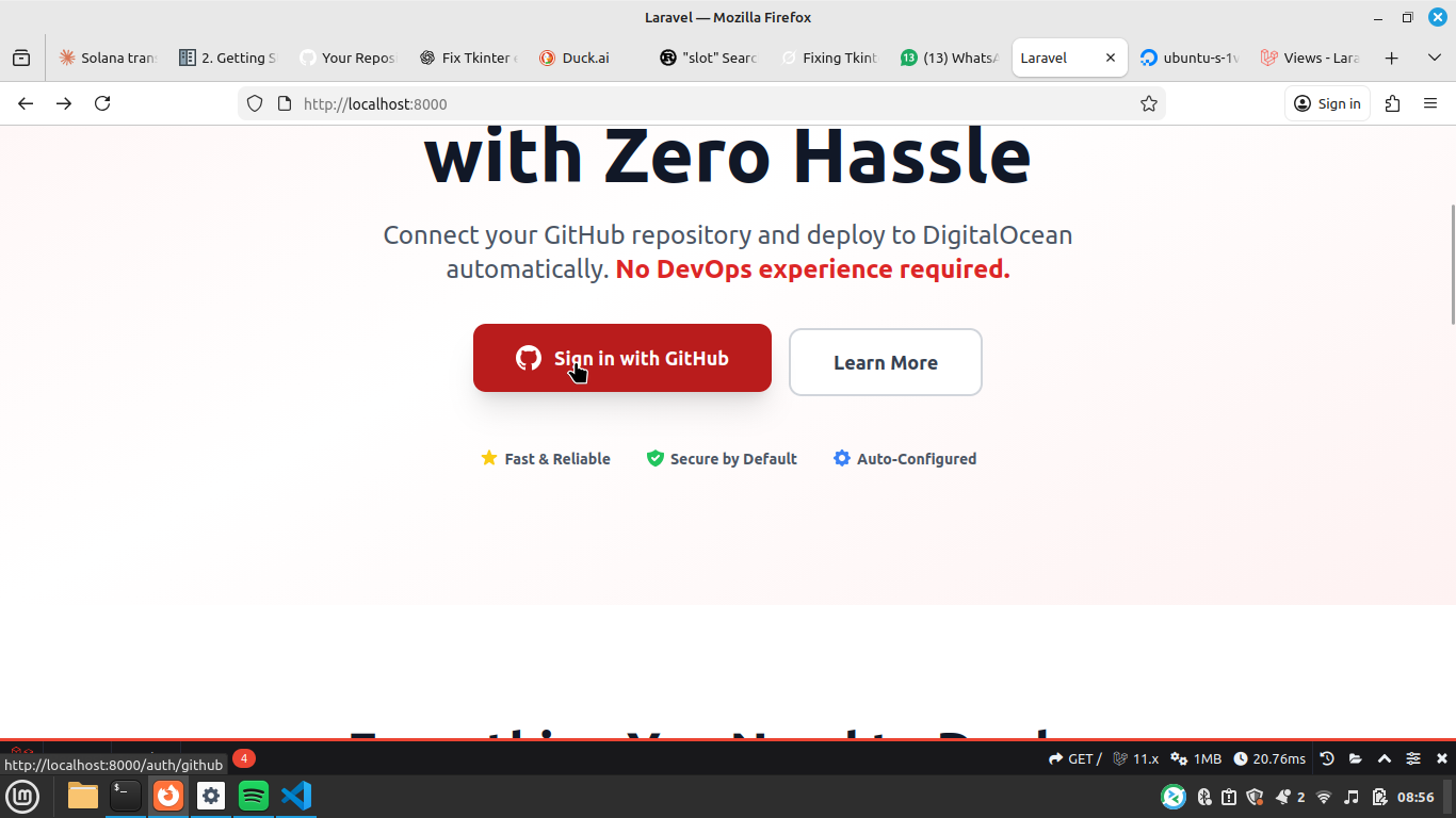 AquaPush overview dashboard